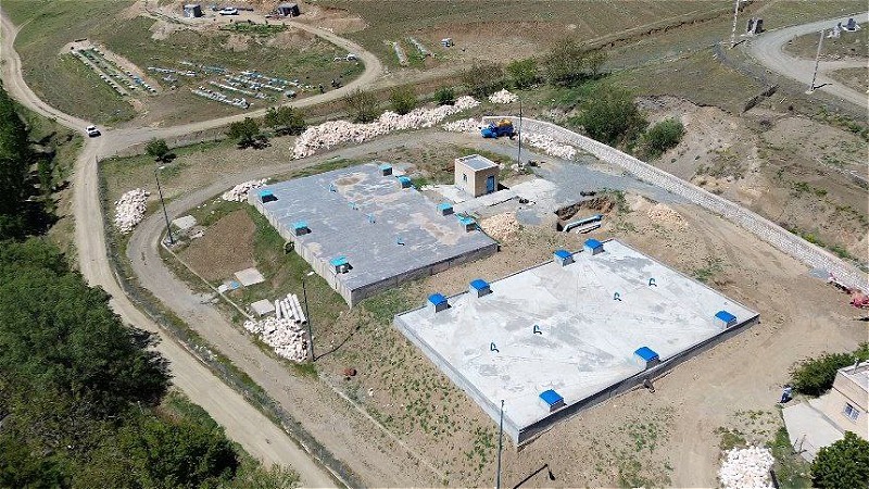 بازدید مدیرعامل شرکت آب و فاضلاب آذربایجان‌غربی از مخزن ذخیره ۲۰۰۰ مترمکعبی اشنویه