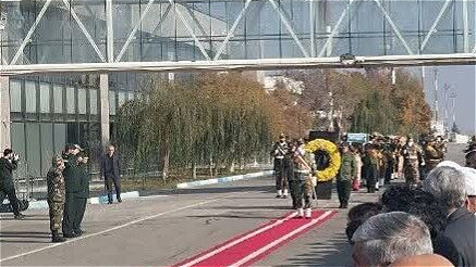 پیکر مطهر ۶ شهید گمنام وارد ارومیه شد